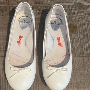 Leather DOGI White Kids Dress Shoes